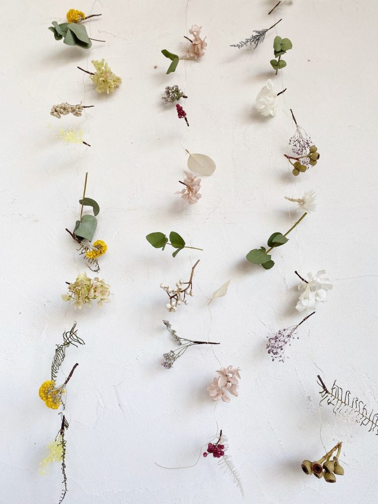 カラフルガーランド作り